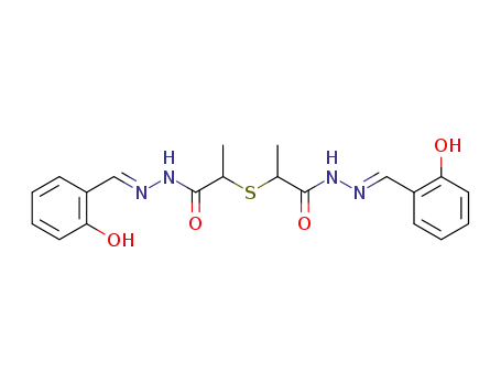 N-[(Z)-(6-oxo-1-cyclohexa-2,4-dienylidene)methyl]-2-[1-[[[(Z)-(6-oxo-1-cyclohexa-2,4-dienylidene)methyl]amino]carbamoyl]ethylsulfanyl]propanehydrazide