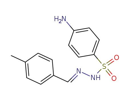 Molecular Structure of 5448-76-0 (Benzenesulfonic acid,4-amino-, 2-[(4-methylphenyl)methylene]hydrazide)