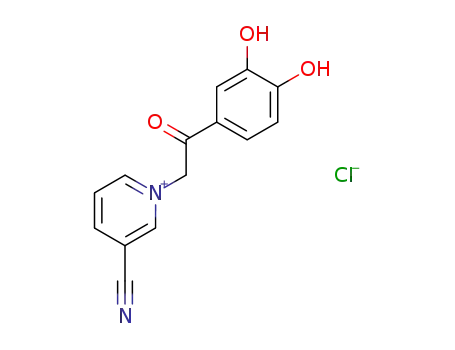 N-(3,4-Dihydroxy-phenacyl)-3-cyano-pyridinium-chlorid