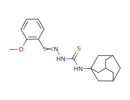 Molecular Structure of 32403-32-0 (1-(1-adamantyl)-3-[(2-methoxyphenyl)methyleneamino]thiourea)