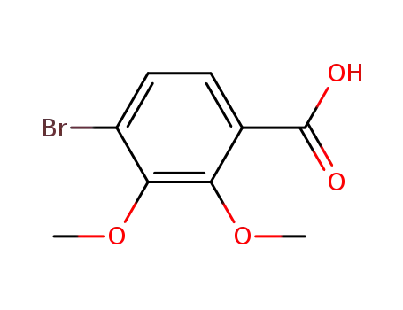 Molecular Structure of 61203-49-4 (Benzoic acid, 4-bromo-2,3-dimethoxy-)