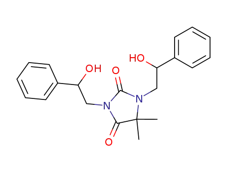 1,3-bis-(2-hydroxy-2-phenyl-ethyl)-5,5-dimethyl-imidazolidine-2,4-dione