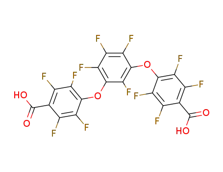 Molecular Structure of 14901-49-6 (Benzoic acid,4,4'-[(2,4,5,6-tetrafluoro-1,3-phenylene)bis(oxy)]bis[2,3,5,6-tetrafluoro-(9CI))