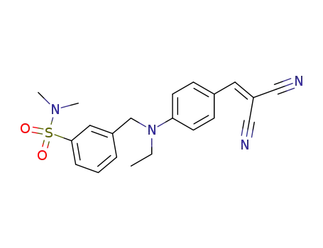 Molecular Structure of 54687-46-6 (Benzenesulfonamide,
3-[[[4-(2,2-dicyanoethenyl)phenyl]ethylamino]methyl]-N,N-dimethyl-)