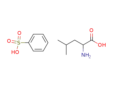 Molecular Structure of 42398-39-0 (Leucine, benzenesulfonate)