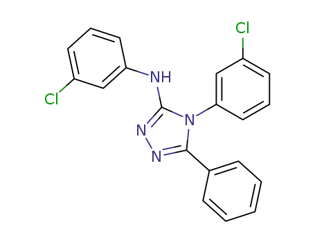 4H-1,2,4-Triazol-3-amine, N,4-bis(3-chlorophenyl)-5-phenyl-