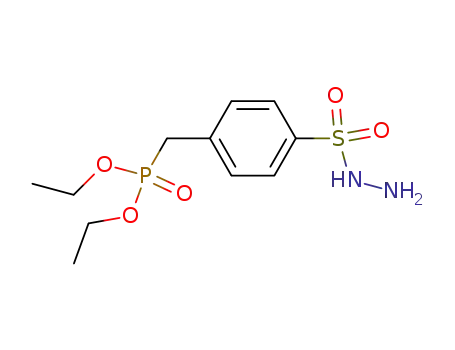 Benzenesulfonic acid, 4-[(diethoxyphosphinyl)methyl]-, hydrazide
