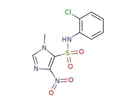 1H-Imidazole-5-sulfonamide,N-(2-chlorophenyl)-1-methyl-4-nitro- cas  80348-52-3