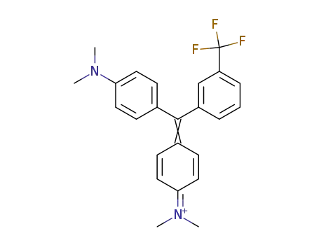 Molecular Structure of 34101-54-7 (N-(4-((4-(dimethylamino)phenyl)(3-(trifluoromethyl)phenyl)methylene)cyclohexa-2,5-dien-1-ylidene)-N-methylmethanaminium)