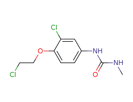 Molecular Structure of 27842-84-8 (Urea, N-[3-chloro-4-(2-chloroethoxy)phenyl]-N'-methyl-)