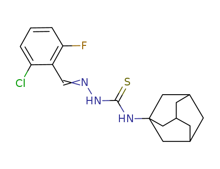 3-(1-adamantyl)-1-[(2-chloro-6-fluoro-phenyl)methylideneamino]thiourea cas  32403-15-9