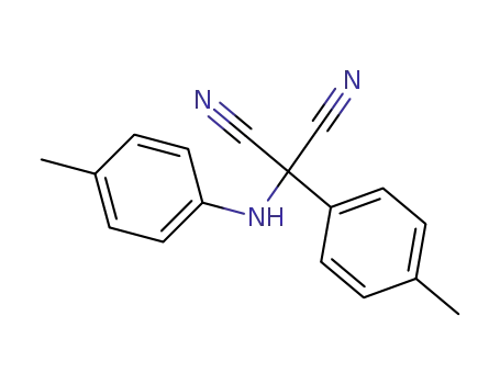 Molecular Structure of 62166-70-5 (Propanedinitrile, (4-methylphenyl)[(4-methylphenyl)amino]-)