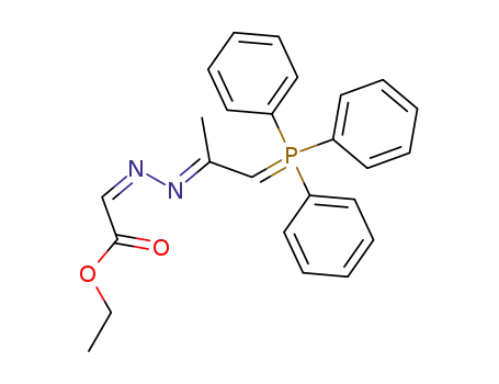 Molecular Structure of 63570-22-9 (Acetic acid,
[[1-methyl-2-(triphenylphosphoranylidene)ethylidene]hydrazono]-, ethyl
ester)
