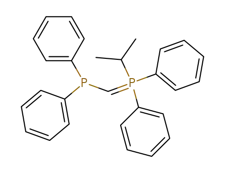 Molecular Structure of 61484-32-0 (Phosphorane, [(diphenylphosphino)methylene](1-methylethyl)diphenyl-)