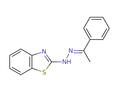2(3H)-Benzothiazolone, (1-phenylethylidene)hydrazone