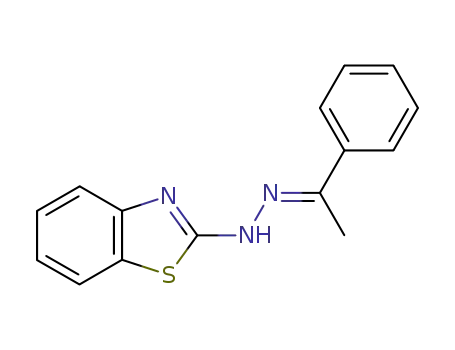 Molecular Structure of 59972-88-2 (2(3H)-Benzothiazolone, (1-phenylethylidene)hydrazone)