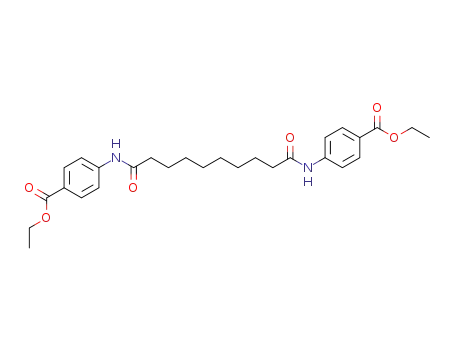 Molecular Structure of 77292-19-4 (Benzoic acid,4,4'-[(1,10-dioxo-1,10-decanediyl)diimino]bis-, diethyl ester (9CI))