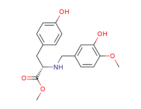 Molecular Structure of 58886-89-8 (L-Tyrosine, N-[(3-hydroxy-4-methoxyphenyl)methyl]-, methyl ester)