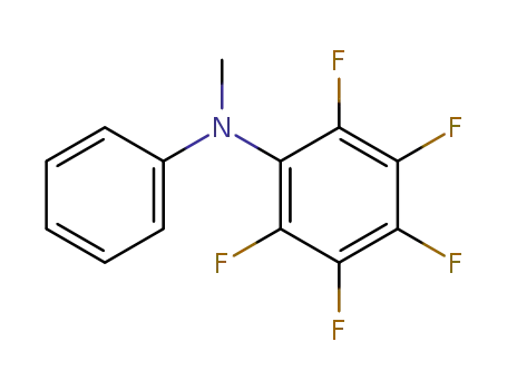 Molecular Structure of 39068-62-7 (Benzenamine, 2,3,4,5,6-pentafluoro-N-methyl-N-phenyl-)
