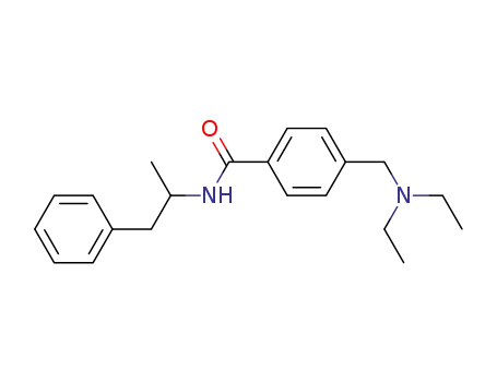 Molecular Structure of 63967-17-9 (Benzamide, 4-[(diethylamino)methyl]-N-(1-methyl-2-phenylethyl)-)