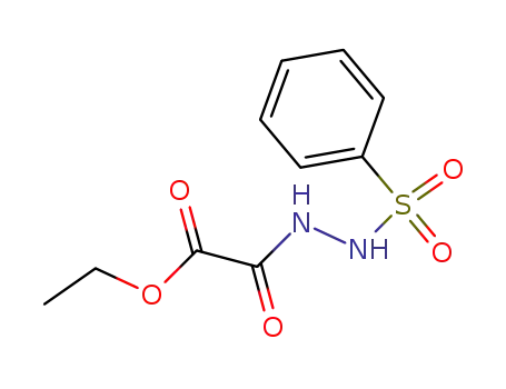 Molecular Structure of 54420-53-0 (Ethanedioic acid, monoethyl ester, 2-(phenylsulfonyl)hydrazide)