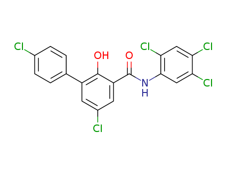 [1,1'-Biphenyl]-3-carboxamide,4',5-dichloro-2-hydroxy-N-(2,4,5-trichlorophenyl)-