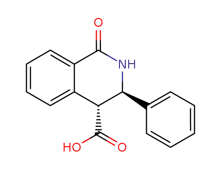 Molecular Structure of 63254-28-4 (4-Isoquinolinecarboxylic acid, 1,2,3,4-tetrahydro-1-oxo-3-phenyl-, trans-)