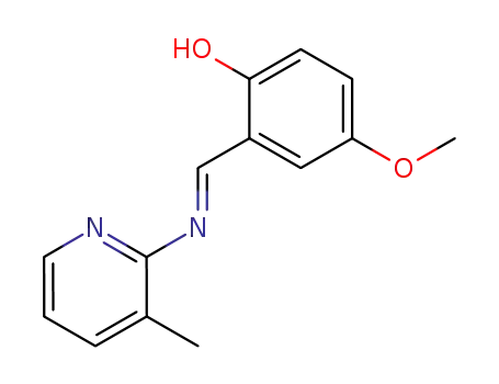 Molecular Structure of 73447-04-8 (5'-Methoxysalicyliden-3-methyl-2-amino-pyridin)