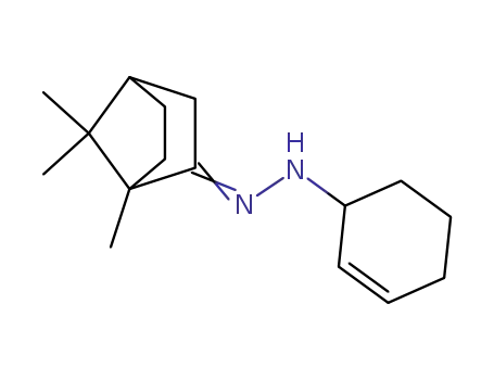 Molecular Structure of 65814-38-2 (Bicyclo[2.2.1]heptan-2-one, 1,7,7-trimethyl-,
2-cyclohexen-1-ylhydrazone)