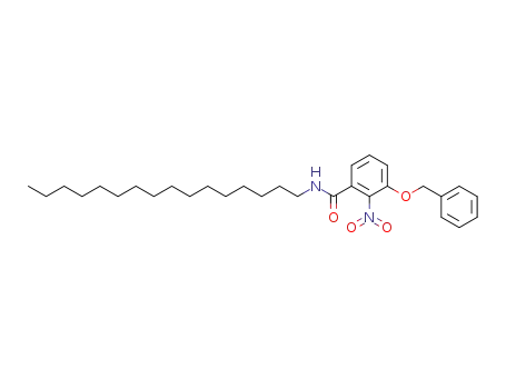 Molecular Structure of 63435-34-7 (Benzamide, N-hexadecyl-2-nitro-3-(phenylmethoxy)-)