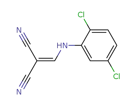 Molecular Structure of 19056-93-0 (Propanedinitrile, [[(2,5-dichlorophenyl)amino]methylene]-)