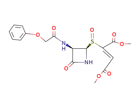 (Z)-2-[(2R,3R)-4-Oxo-3-(2-phenoxy-acetylamino)-azetidine-2-sulfinyl]-but-2-enedioic acid dimethyl ester