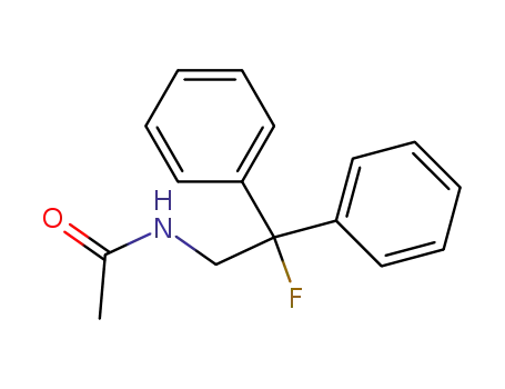 Molecular Structure of 66032-40-4 (Acetamide, N-(2-fluoro-2,2-diphenylethyl)-)