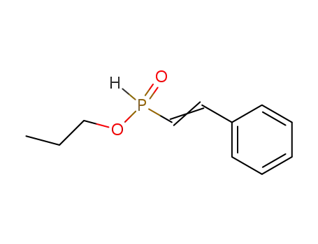 Molecular Structure of 18788-84-6 (Phosphinic acid, (2-phenylethenyl)-, propyl ester)
