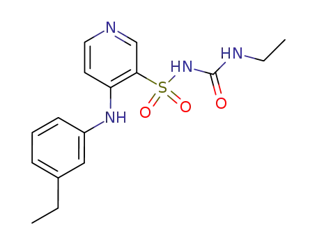 3-Pyridinesulfonamide,
N-[(ethylamino)carbonyl]-4-[(3-ethylphenyl)amino]-