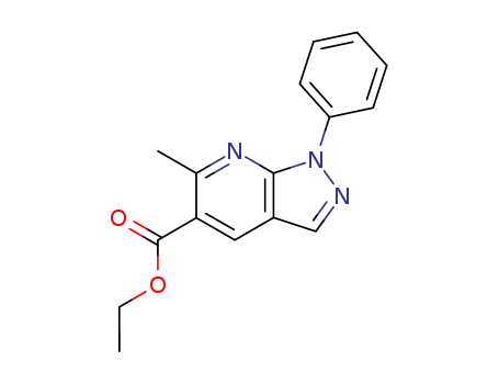 1H-Pyrazolo[3,4-b]pyridine-5-carboxylic acid, 6-methyl-1-phenyl-, ethyl  ester