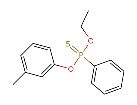 Molecular Structure of 57856-15-2 (Phosphonothioic acid, phenyl-, O-ethyl O-(3-methylphenyl) ester)