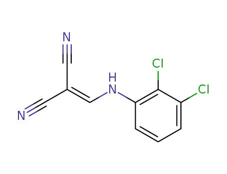 Molecular Structure of 19056-92-9 (Propanedinitrile, [[(2,3-dichlorophenyl)amino]methylene]-)
