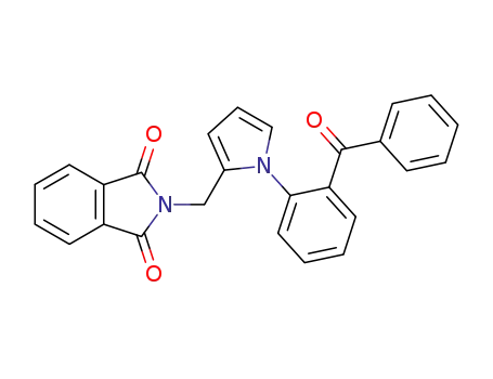 Molecular Structure of 63458-72-0 (1H-Isoindole-1,3(2H)-dione,
2-[[1-(2-benzoylphenyl)-1H-pyrrol-2-yl]methyl]-)