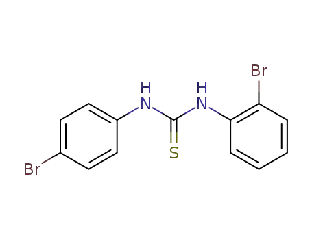Molecular Structure of 67616-75-5 (Thiourea, N-(2-bromophenyl)-N'-(4-bromophenyl)-)
