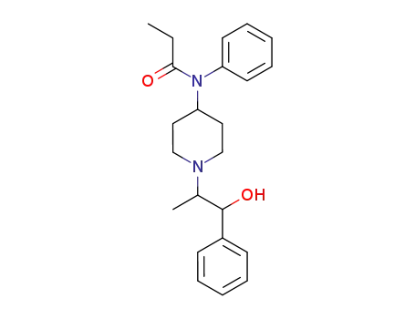 Molecular Structure of 1468-99-1 (Propanamide,
N-[1-(2-hydroxy-1-methyl-2-phenylethyl)-4-piperidinyl]-N-phenyl-)