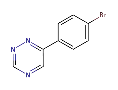 Molecular Structure of 64493-84-1 (1,2,4-Triazine, 6-(4-bromophenyl)-)