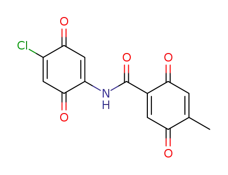 1,4-Cyclohexadiene-1-carboxamide,
N-(4-chloro-3,6-dioxo-1,4-cyclohexadien-1-yl)-4-methyl-3,6-dioxo-