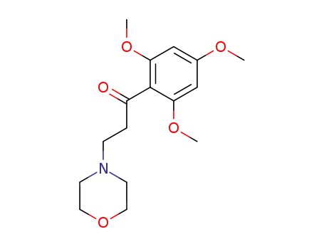 Molecular Structure of 18703-93-0 (3-Morpholino-1-(2,4,6-trimethoxyphenyl)-1-propanone)