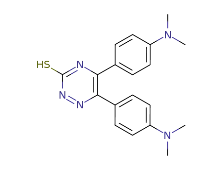 Molecular Structure of 59663-54-6 (1,2,4-Triazine-3(2H)-thione, 5,6-bis[4-(dimethylamino)phenyl]-)