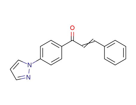 Molecular Structure of 63484-87-7 (2-Propen-1-one, 3-phenyl-1-[4-(1H-pyrazol-1-yl)phenyl]-)