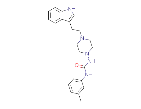 Urea, N-[4-[2-(1H-indol-3-yl)ethyl]-1-piperazinyl]-N'-(3-methylphenyl)-