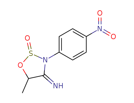 4-Imino-5-methyl-3-(4-nitrophenyl)-1,2lambda~4~,3-oxathiazolidin-2-one