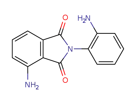 Molecular Structure of 93717-92-1 (1H-Isoindole-1,3(2H)-dione, 4-amino-2-(2-aminophenyl)-)