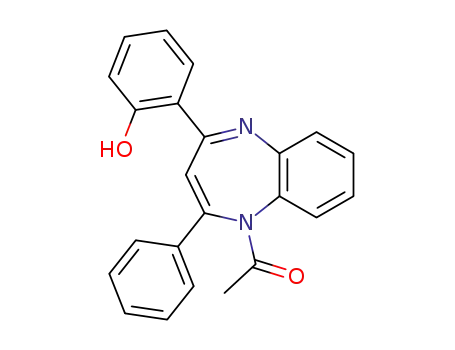 Molecular Structure of 65897-78-1 (1H-1,5-Benzodiazepine, 1-acetyl-4-(2-hydroxyphenyl)-2-phenyl-)